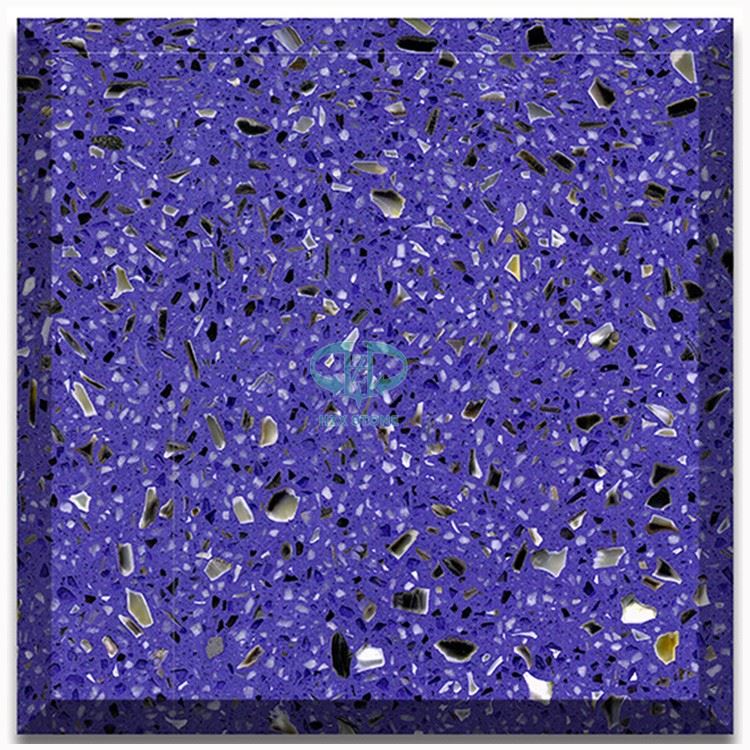 Blue Color Terrazzo Stone
