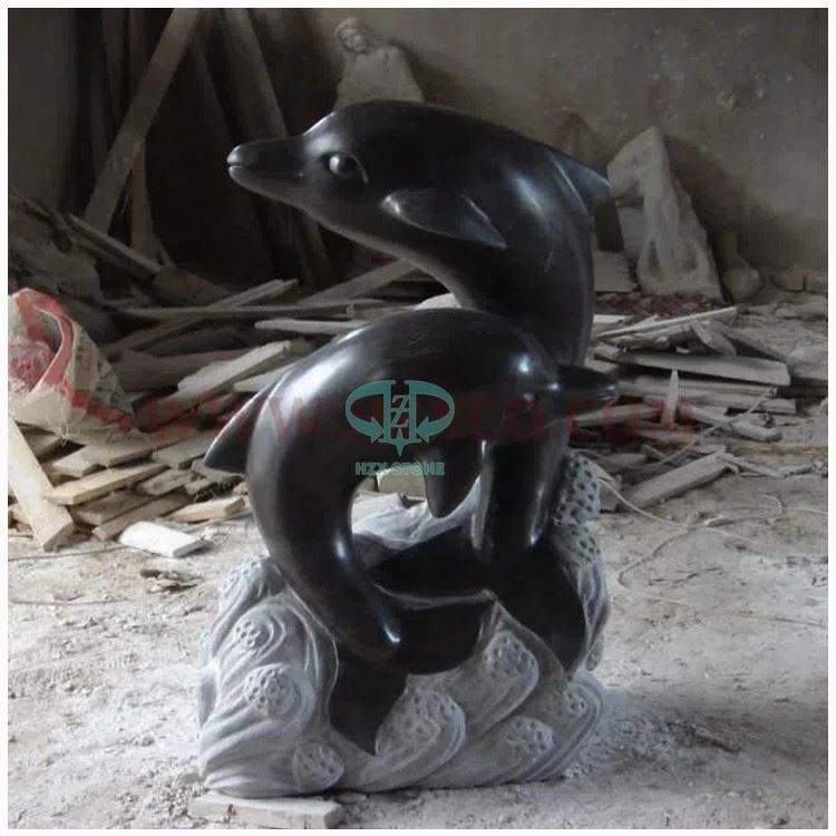 Black Granite Fish Sculpture Black Granite Fish Sculpture