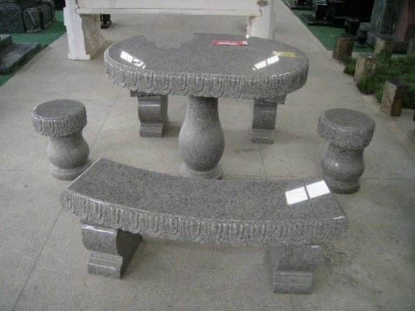 China Green Stone Table And Bench