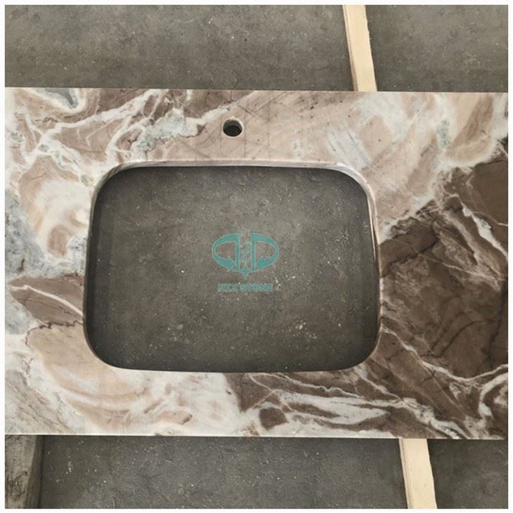 Prefab Fantasy Brown Granite Countertop