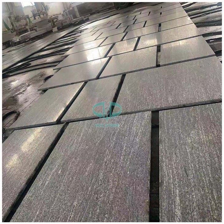 Black Mist Granite Floor Leathered Tiles