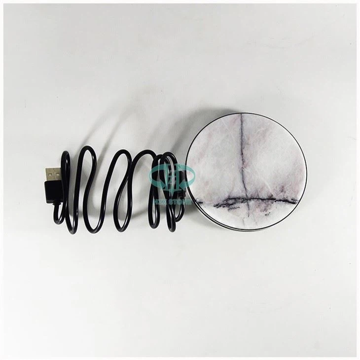 White Marble Fast Wireless Charger