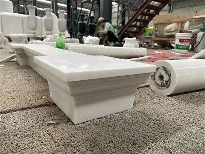 Βάσεις μαρμάρινης στήλης Bianco Sivec